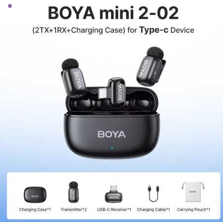 Boya mini2 迷你無線麥克風 Boya Mini 2-02 / Boya Mini 2-06