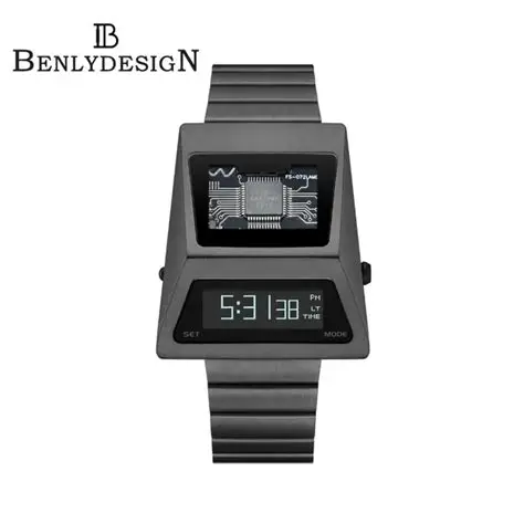 BenlyDesign, Cyber Watch S3000, 灰殼白跳字