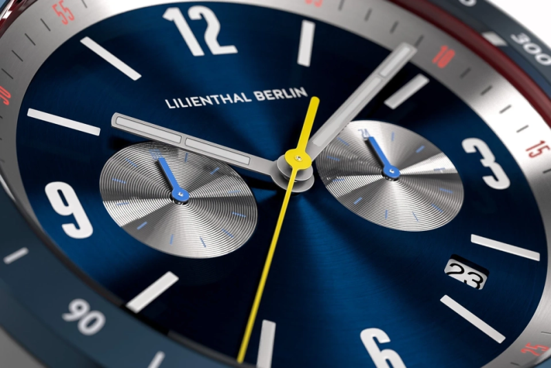 Lilienthal Berlin, Chrono Miles #07T 藍皮帶