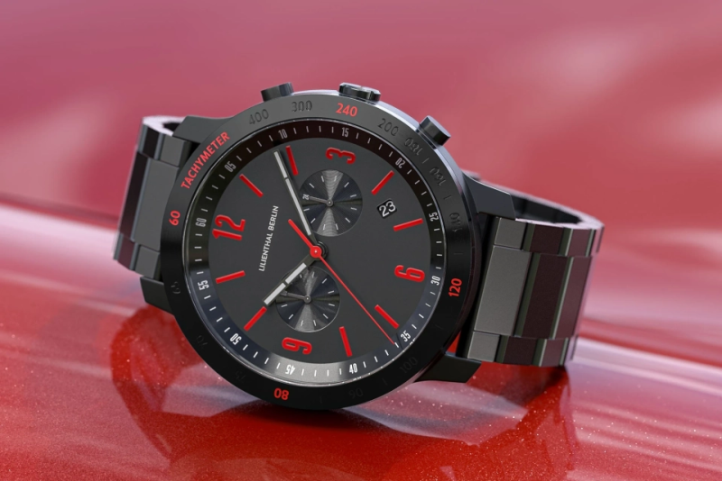 Lilienthal Berlin, Chrono Miles #05T 黑鋼帶