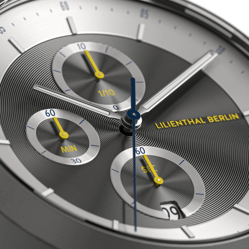 Lilienthal Berlin, Chronograph LP – Dark Silver White