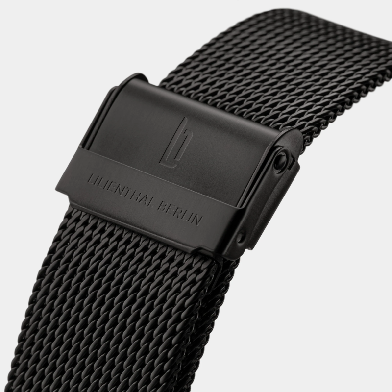 德國Lilienthal Berlin Chronograph All Black 計時碼錶, 米蘭帶