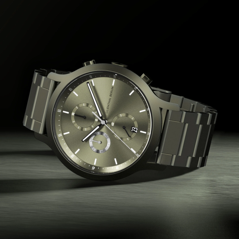 Lilienthal Berlin, Chronograph Terra, 鋼帶