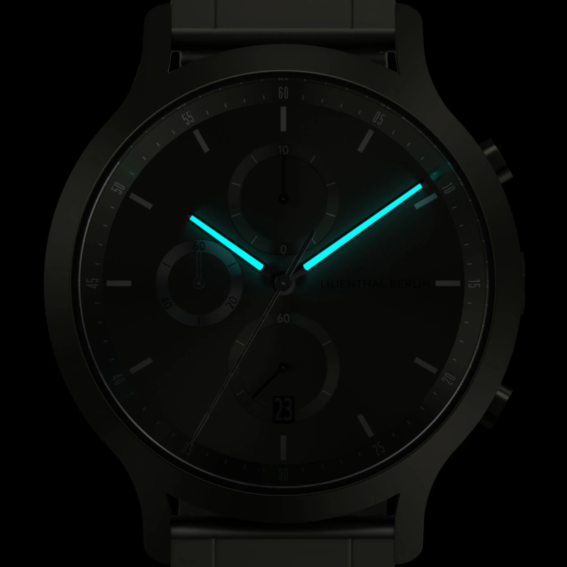 Lilienthal Berlin, Chronograph Terra, 鋼帶