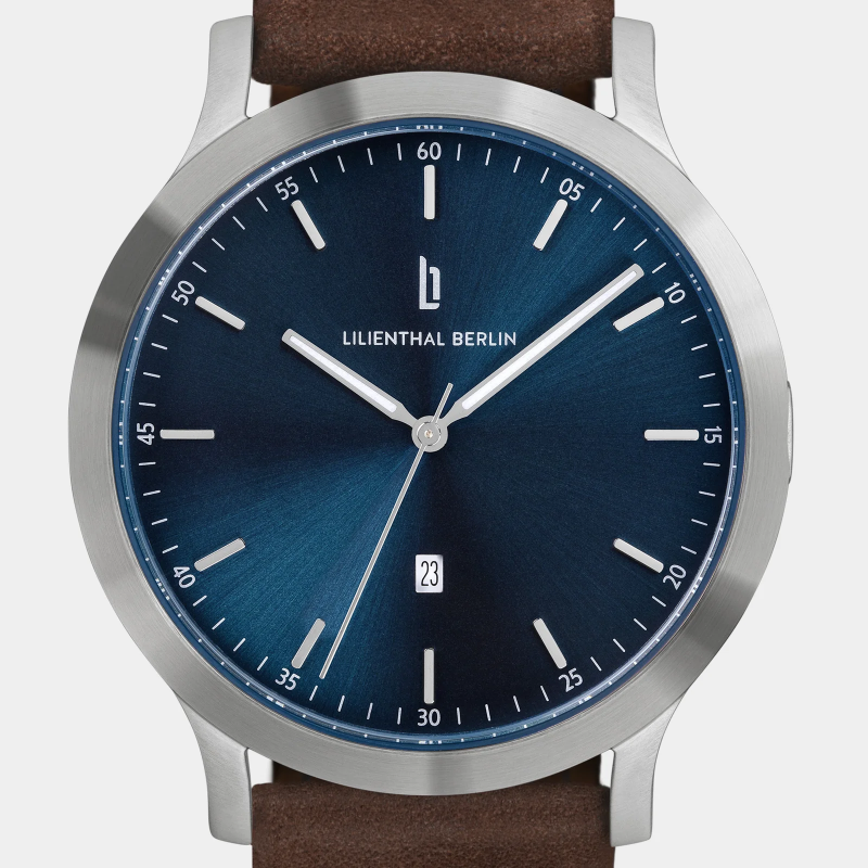 Lilienthal Berlin, Huxley – Silver Blue, 啡色皮帶