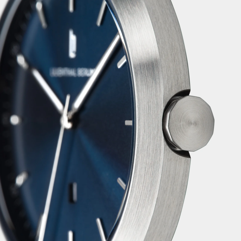 Lilienthal Berlin, Huxley – Silver Blue, 啡色皮帶