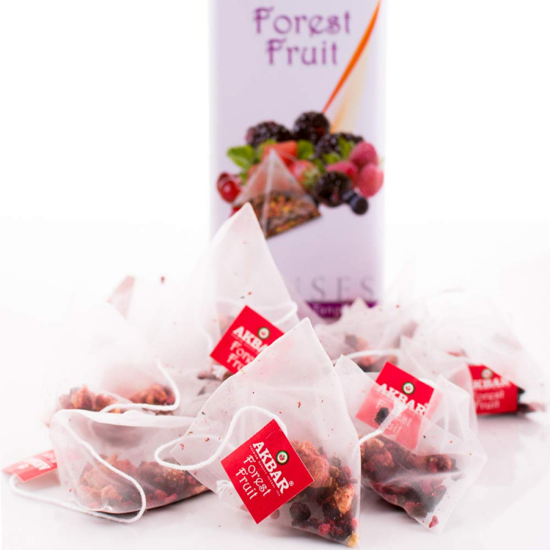AKBAR 森林水果茶金字塔型茶包鐵罐裝 15 X 2g
