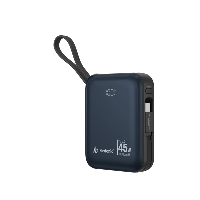 Hedonic PD3.0 45W 10000mah (3C 二維碼版) 星際系列自帶嵌入式 USB-C & Lightning 線行動電源 - 2 色 | 流動充電池 Hedonic PD3.0 45W 10000mah (3C 二維碼版) 星際系列自帶嵌入式 USB-C & Lightning 線行動電源 - 2 色 | 流動充電池