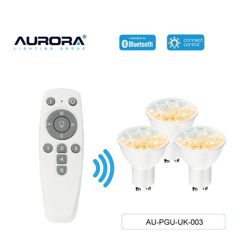 Aurora 5W GU10 智能黃白光燈膽套裝 | AU-PGU-UK-003