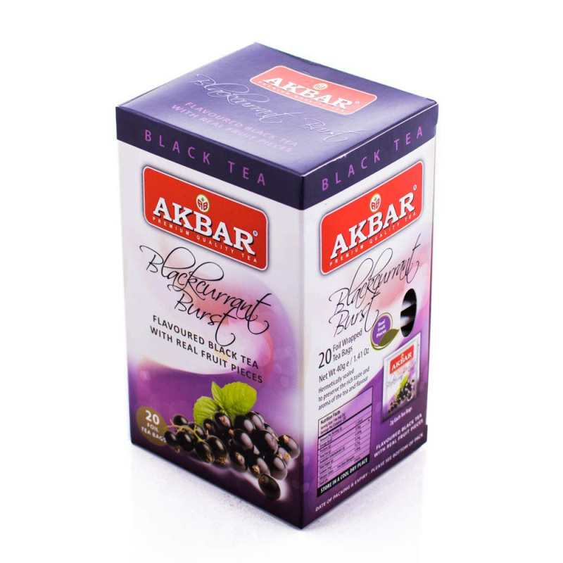 AKBAR 黑加侖子紅茶20小包(鋁箔袋) X 2g