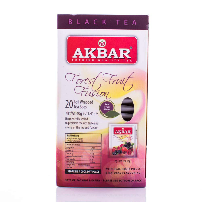 AKBAR 森林水果紅茶20小包(鋁箔袋) X 2g