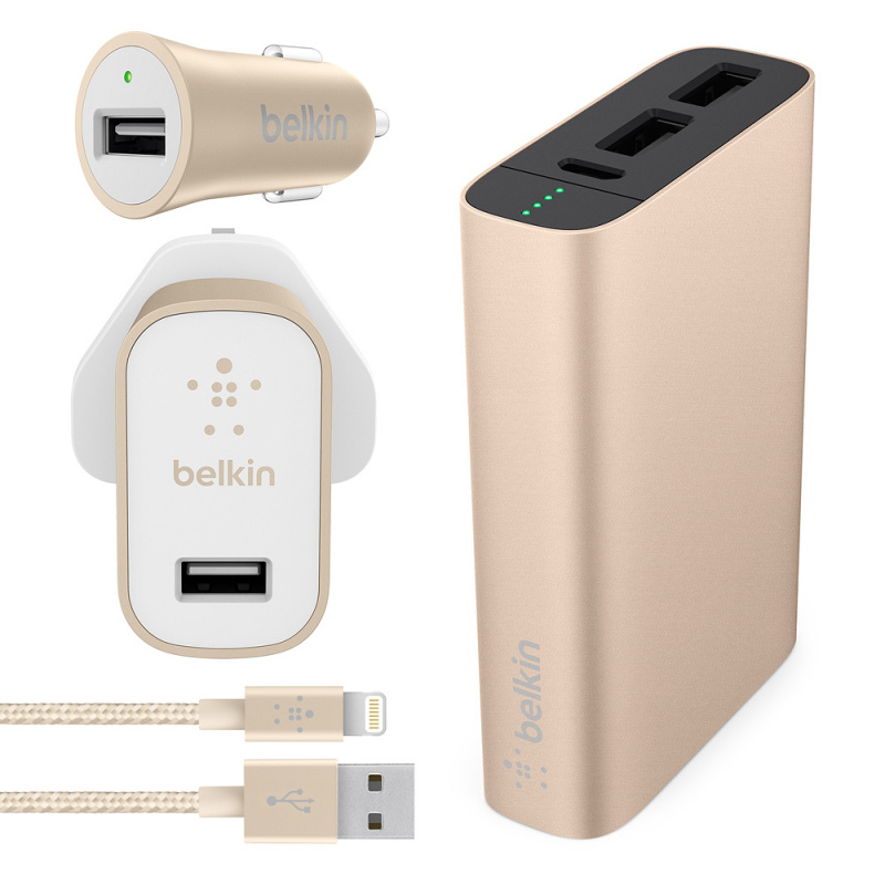 Belkin MIXIT↑ Metallic Colormatch Charge Kit + Cable 4合1充電組合[3色]