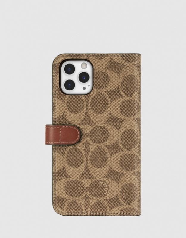 COACH iPhone 12 & 12 pro 側掀電話殼