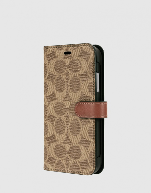 COACH iPhone 12 & 12 pro 側掀電話殼