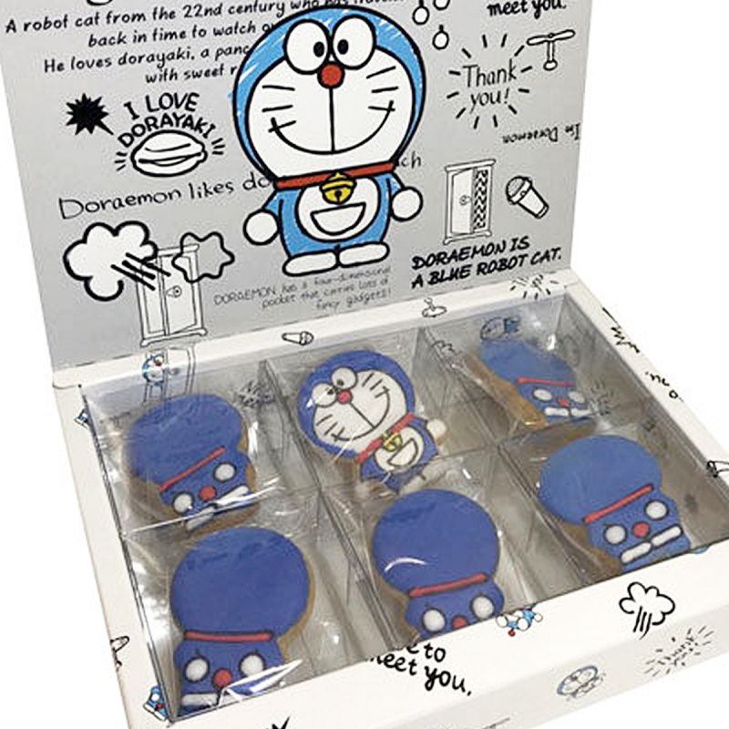 日版 多啦A夢 叮噹造型 曲奇餅禮盒 (1盒6塊)【市集世界 - 日本市集】