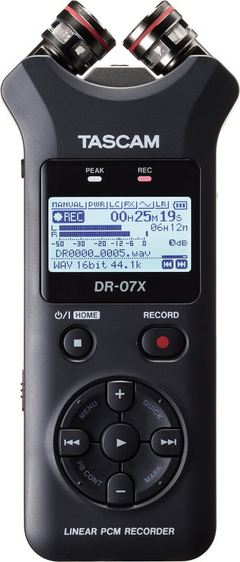 TASCAM DR-07X 立體聲手持式數字錄音機和USB音頻接口