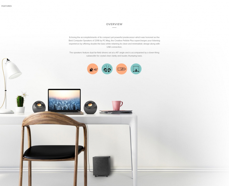 Creative Pebble Plus 2.1 USB 喇叭連低音喇叭 黑色 香港行貨 Creative Pebble Plus 2.1 USB 喇叭連低音喇叭 黑色 香港行貨