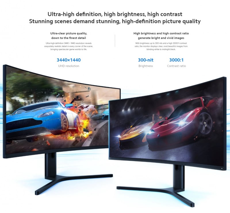 【香港原裝行貨】 Xiaomi 小米 34" 曲面顯示器