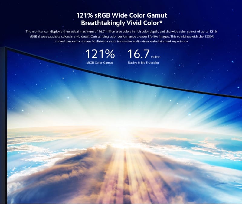 【香港原裝行貨】 Xiaomi 小米 34" 曲面顯示器