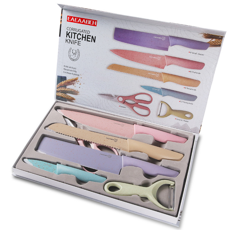 北歐有機麥秸稈刀6件套禮盒組