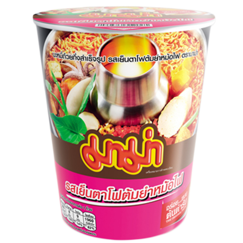 泰國 媽媽牌 杯麵 冬蔭公海鮮味 60g (3件裝)【市集世界 - 泰國市集】