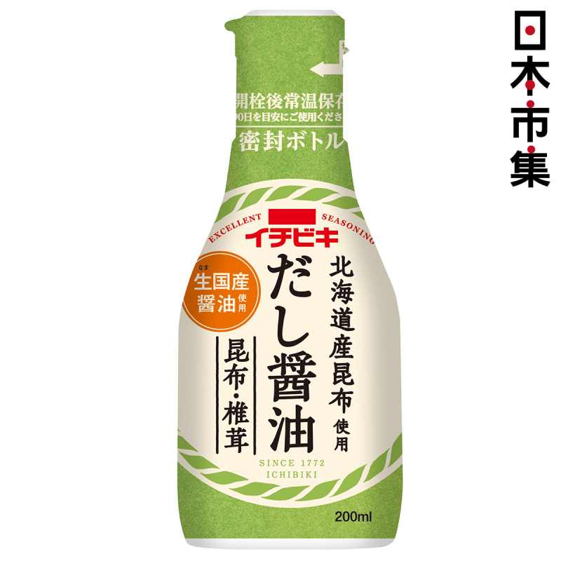 日本 イチビキ 北海道昆布椎茸醬油 200ml【市集世界 - 日本市集】