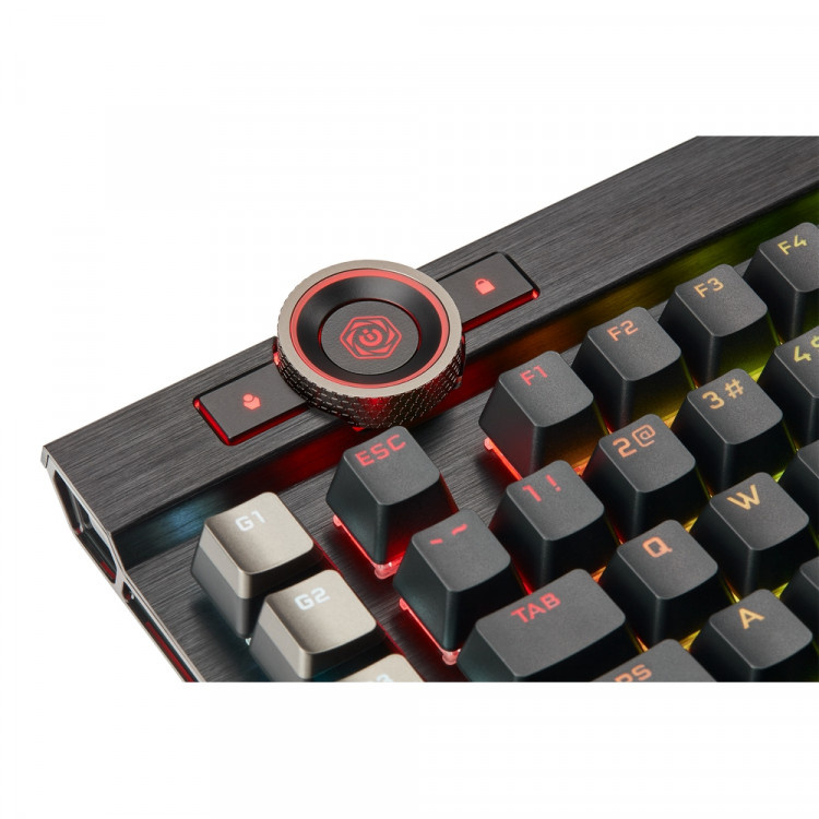 Corsair K100 RGB Mechanical Gaming Keyboard [黑色/金色] [OPX軸/銀軸]