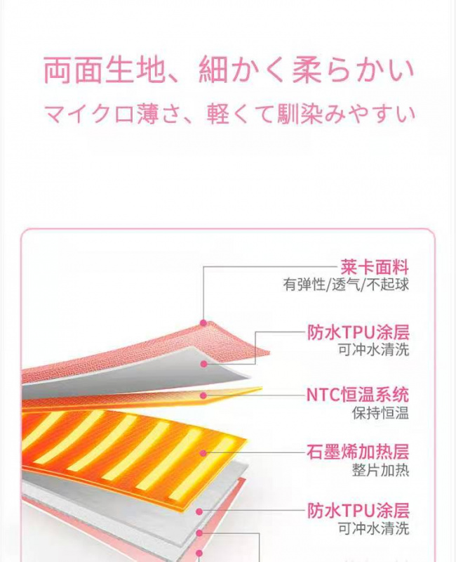 Hasemoto 石墨烯發熱暖宮護腰帶