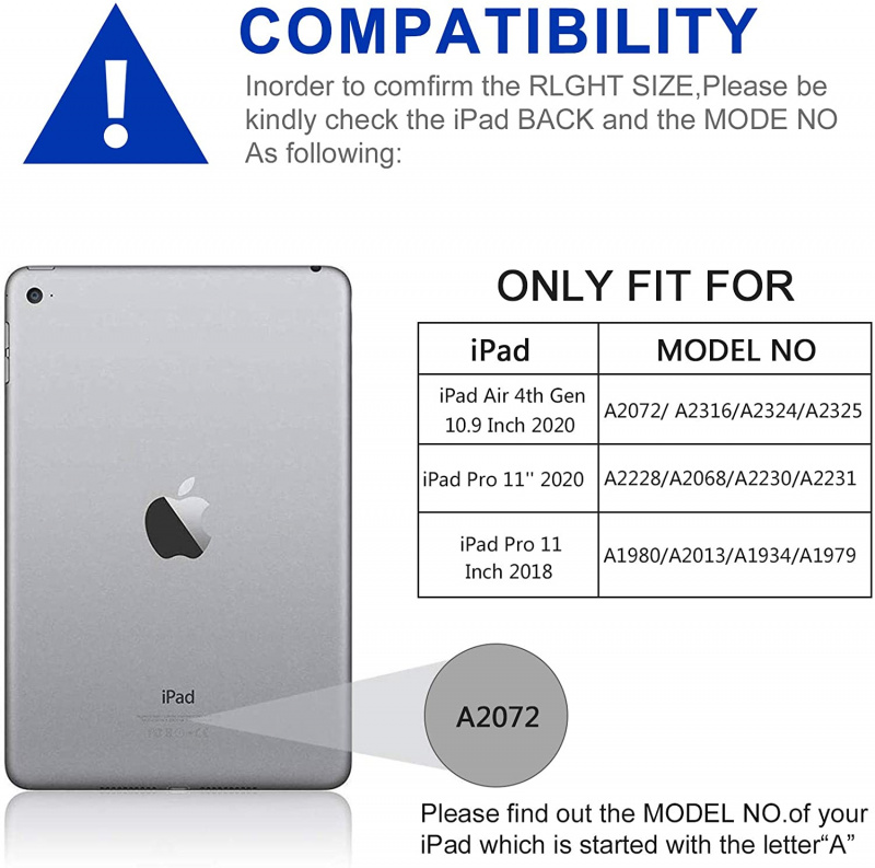 iPad Air 4 10.9, iPad Pro 11 2020/2018轉動藍牙Keyboard [2色]