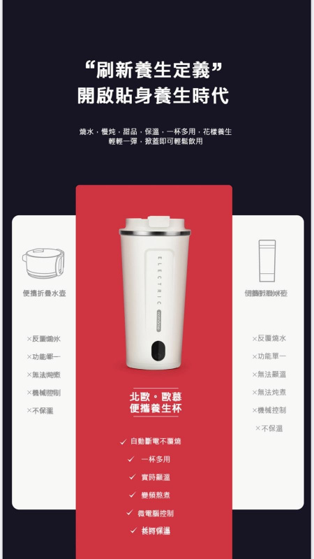 Nathome 第二代智能養生杯 NKB01 香港行貨