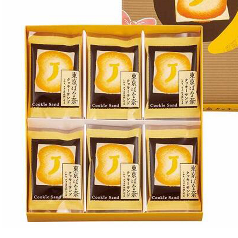 日版Tokyo Banana 厚切香蕉白朱古力夾心曲奇禮盒 (1盒12件)【市集世界 - 日本市集】
