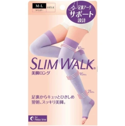SLIMWALK - 日本美腿壓力襪加強緊實版 (睡眠型, 夜穿或家用) [3-7工作天寄出]