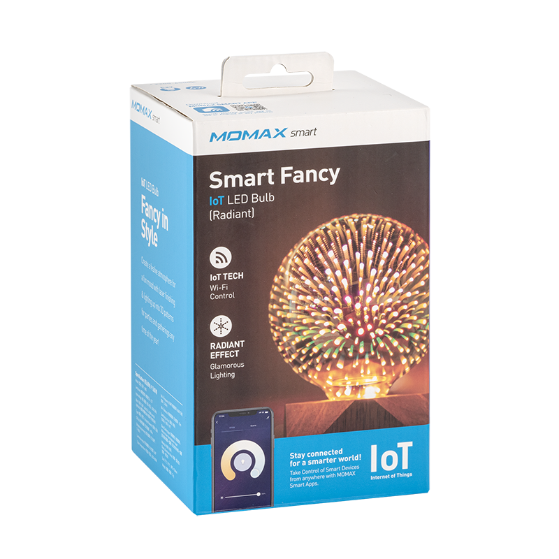 Momax Smart Fancy IoT 智能LED閃耀造型燈泡 [幻彩] [E27、2200-6500K IB8S]