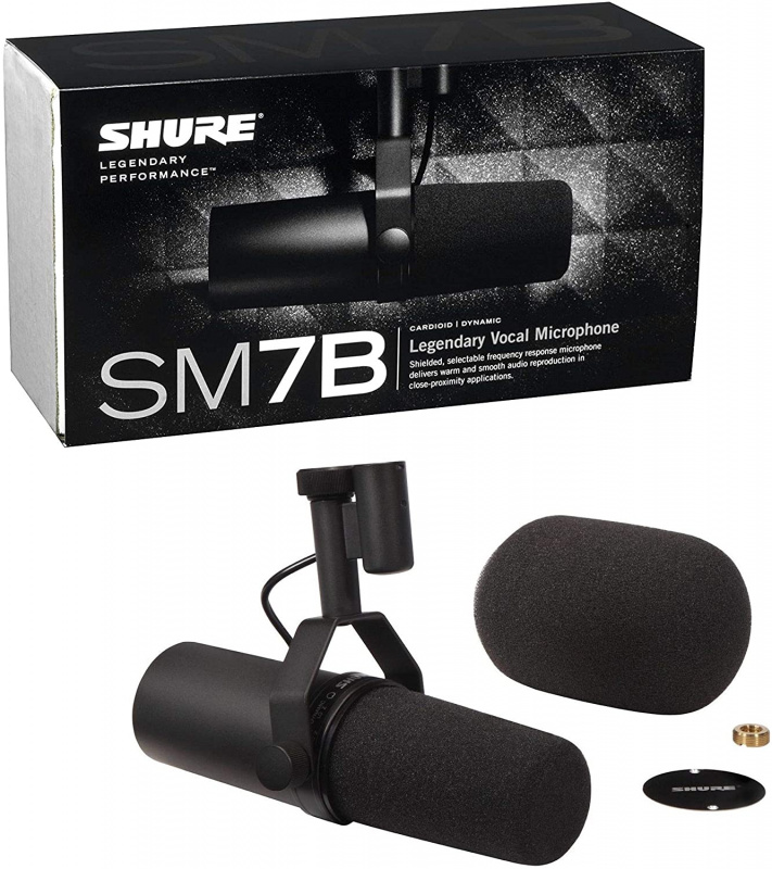 Shure SM7B studio microphone (人聲, 錄音室)