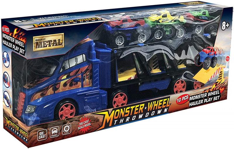 Monster Wheel Hauler Playset 玩具貨車禮品套裝-10
