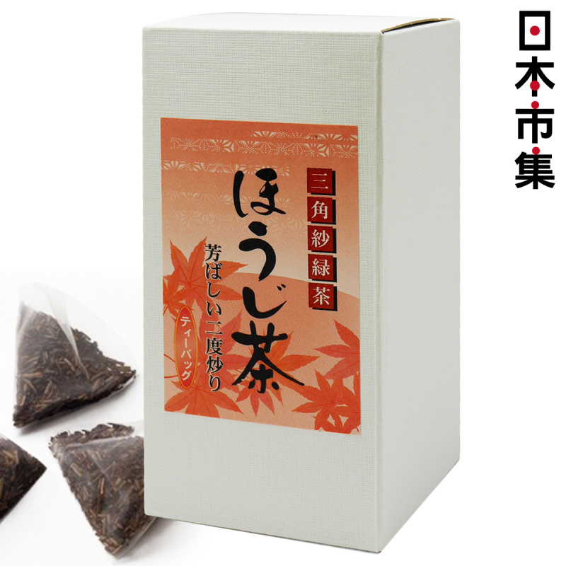 日本 丸七製茶ななや 三角盒裝茶包 焙茶 (3.9gx20包)【市集世界 - 日本市集】