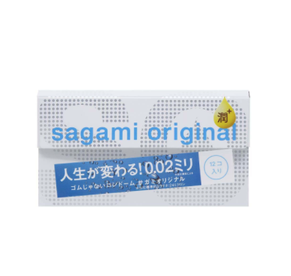 Sagami相模原創 0.02 極潤 (第二代) PU 安全套 (12片裝)