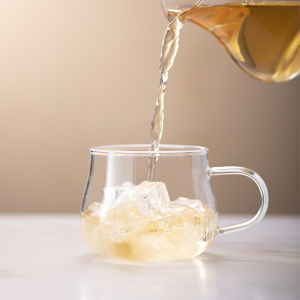 Pinmoo 手動榨汁及花茶兩用耐高溫玻璃杯