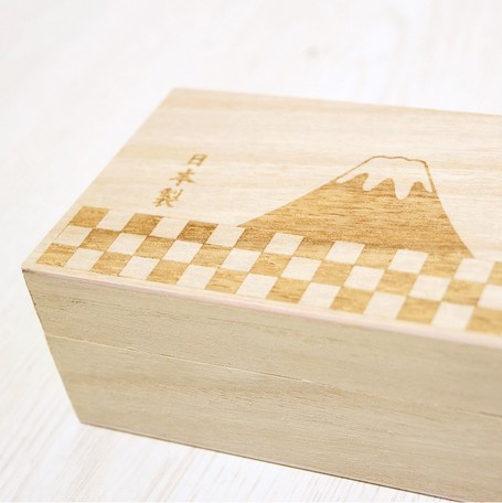 預訂 - 日本制 - 在富士山歡呼！富士山杯一對 連木箱 (3款)