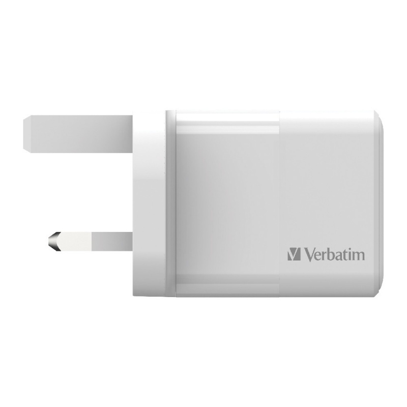 Verbatim 2 Port 20W PD & QC 3.0 USB充電器[66633]