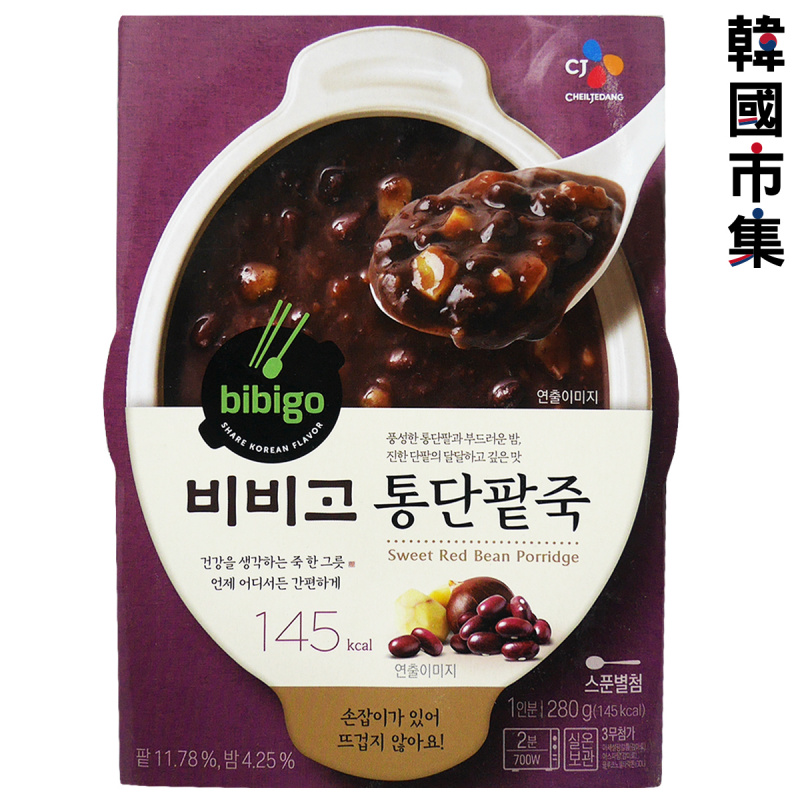 韓版CJ Bibigo 即食粥 甜栗子紅豆 280g (1人份量)【市集世界 - 韓國市集】(平行進口)