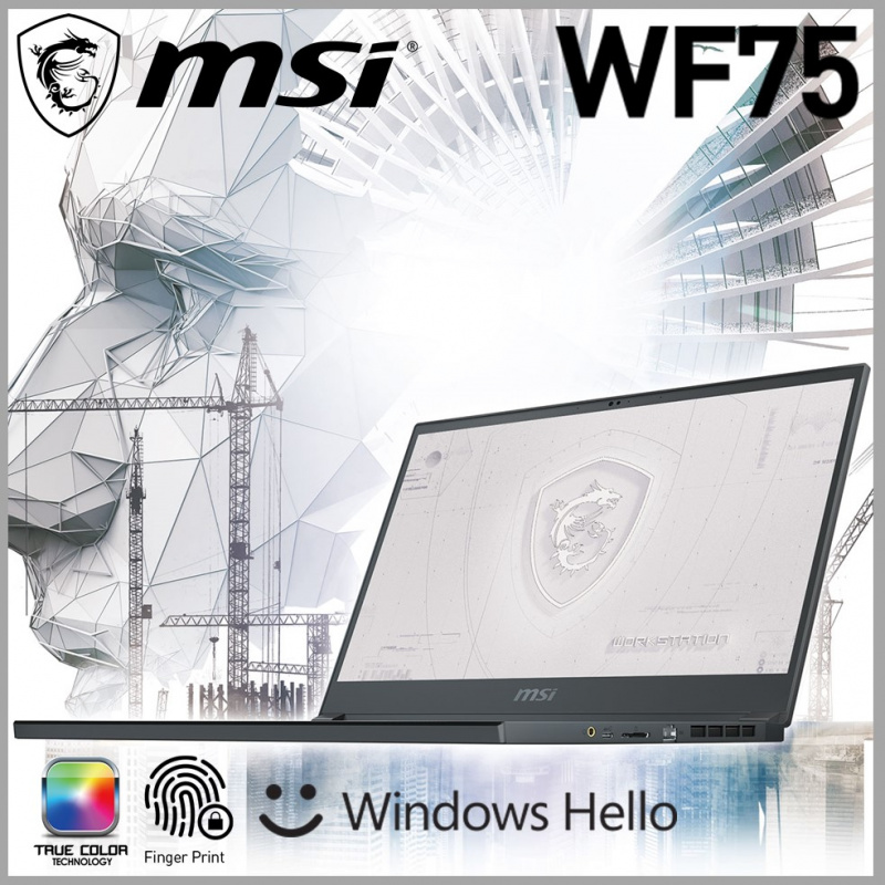 (預訂)MSI WF75 10TI Workstation系列筆電( i7-10750H / T1000 / 17.3" 144Hz )