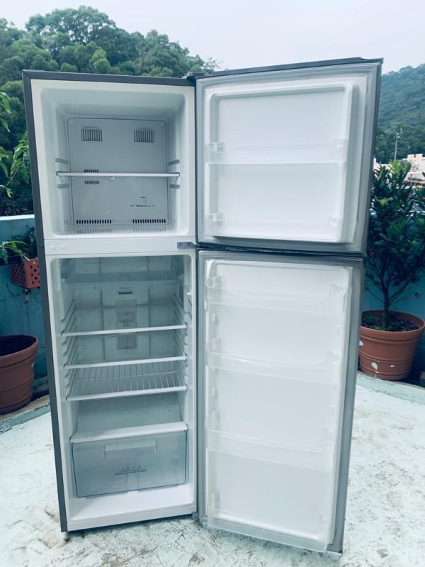 可信用卡付款))雪櫃 (雙門惠而浦)WF258 銀面 90%新 169CM高 强化玻璃100%正常 清倉大減價