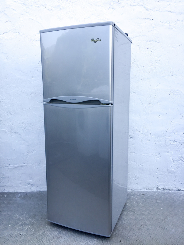 可信用卡付款))雪櫃 (雙門惠而浦 )WF195 銀面 95%新 148CM高 强化玻璃100%正常