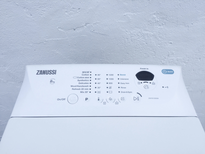 可信用卡付款))洗衣機 (上置式) 1200轉6KG 98%新 ZWY61205SA**免費送貨及安裝