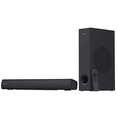 Creative Stage V2 2.1 Soundbar and Subwoofer with Clear Dialog and Surround by Sound Blaster