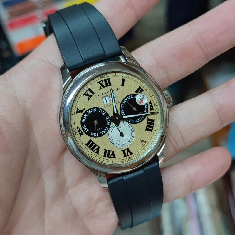 20mm, 22mm Rolex 黑色平頭代用膠帶