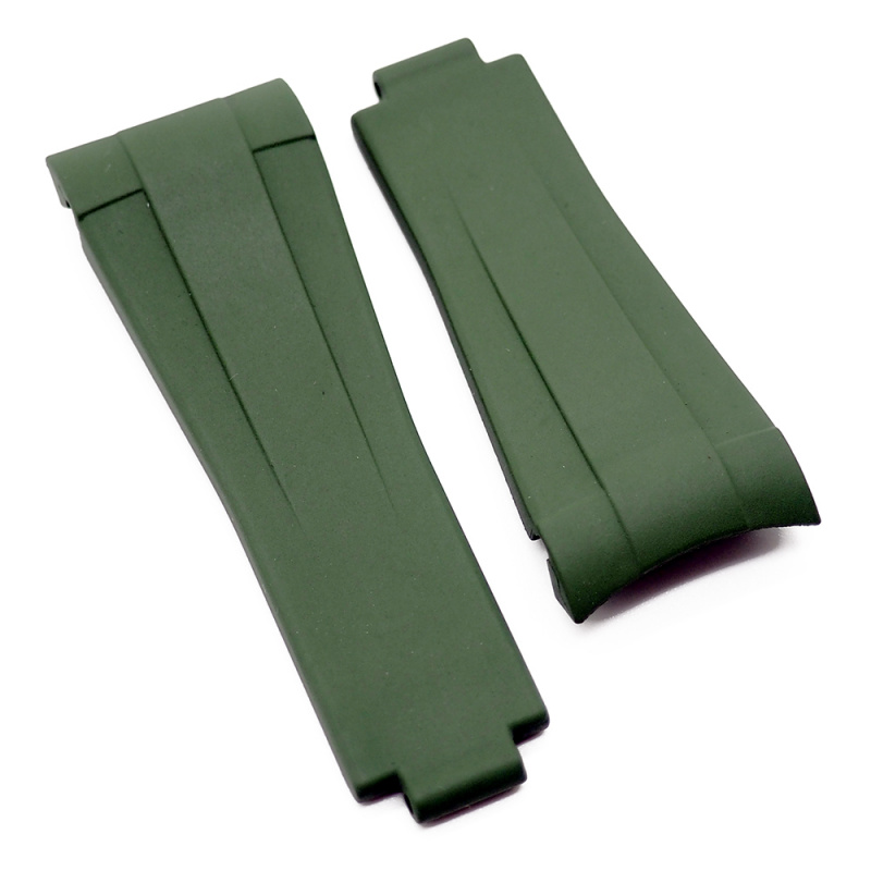 20mm 優質橡膠彎頭代用錶帶 合適 Rolex Submariner 及 Sea-Dweller