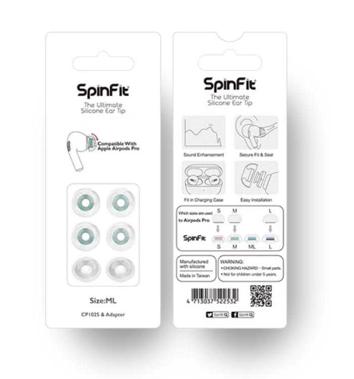 (全新行貨) Spinfit CP1025 專利技術AirPods Pro用升級耳膠
