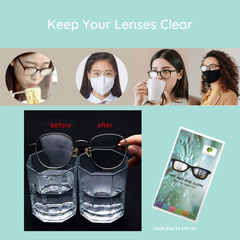 ProEyes 特效防霧眼鏡布(3件)可用300多次